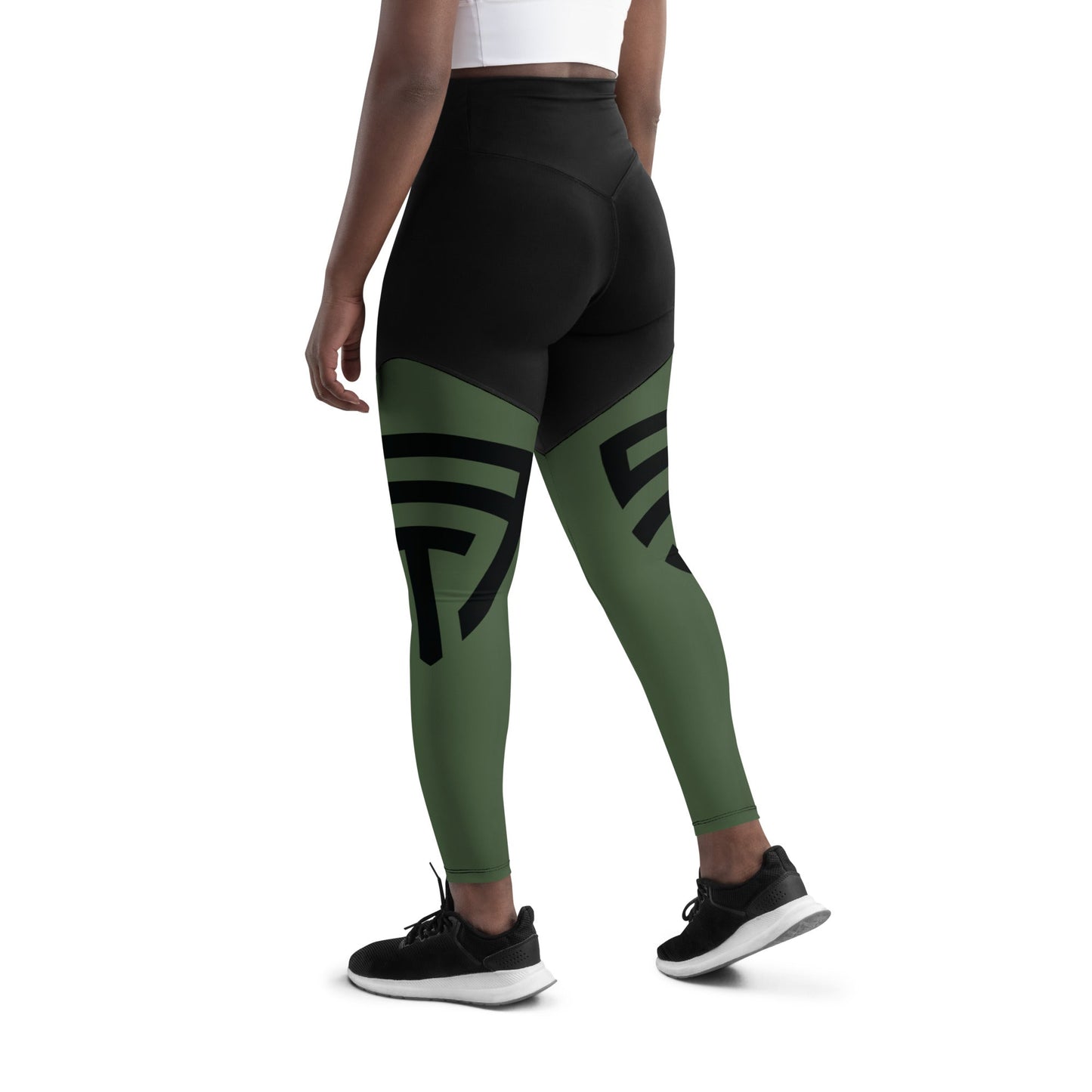 The Prototype Sports Leggings Army Green/Black - The Prototype The Prototype Sports Leggings Army Green/Black