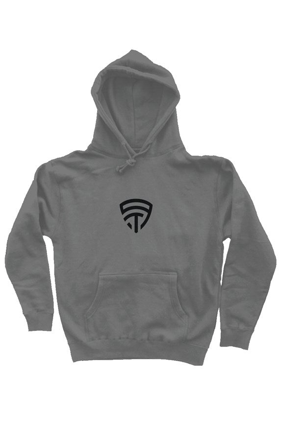 Unisex Pullover Hoodie Charcoal/Black - The Prototype Unisex Pullover Hoodie Charcoal/Black