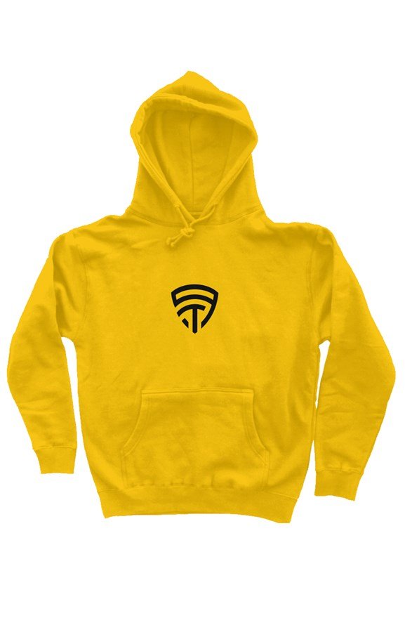Unisex Pullover Hoodie Gold/Black - The Prototype Unisex Pullover Hoodie Gold/Black