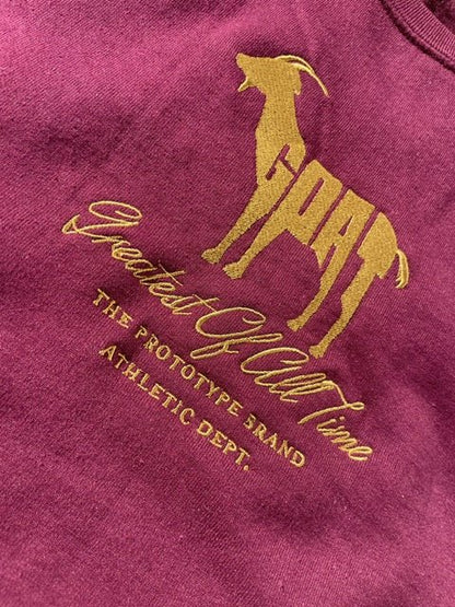 G,O.A.T Sweatshirt Maroon/Old Gold - The Prototype G,O.A.T Sweatshirt Maroon/Old Gold