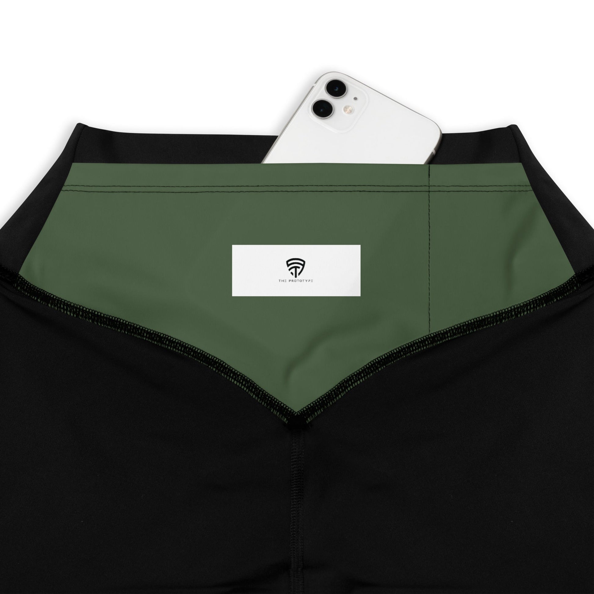 The Prototype Sports Leggings Army Green/Black - The Prototype The Prototype Sports Leggings Army Green/Black